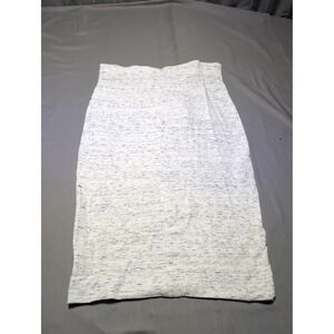 Wilfred Women's Grey White Marled Knit Pencil Skirt Career Casual Size L